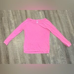 PINK Victoria's Secret Magenta Long Sleeve Tee